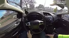 Lili Charmelle pulls over for car creampie pounding