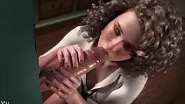 Hey 🔥 young hot blonde curly-haired librarian sucks big dick till mouth full of cum 😍 game in bio