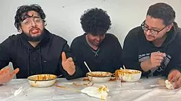 three sexy amateurs surrender to hardcore asian railing