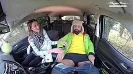 Lili Charmelle pulls over for car creampie pounding