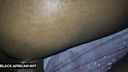 My skinny ebony best friend teases then fucks rough with big cock boyfriend