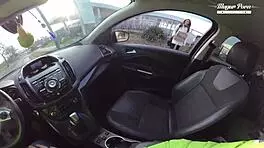 Lili Charmelle pulls over for car creampie pounding