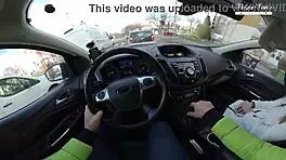 Lili Charmelle pulls over for car creampie pounding