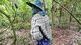 Thai village amateurs sneak passionate outdoor forest sex in crisp 4K