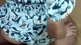 young wife in short dress bends over for neighbor's hard doggystyle pounding