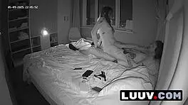 real couple flashes juicy shaved pussy in homemade exhibitionist sex