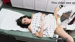 at the hospital she bared her pussy for the exam payment