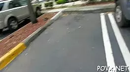 Rough pov teen tits bounce sucking nasty big cock in nature 🌿💦