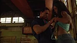 Tanya Davis railed bent over doggystyle interracial