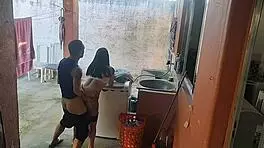 wife out so horny maid couldnt resist my hard cock pounding her