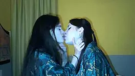 Raw Lesbian Lick Orgasm Wet Pussy Big Tits Scissoring Cum Covered