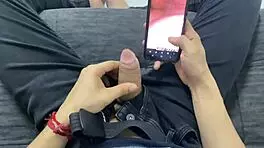 caught stroking to those tempting latina milf curves up close