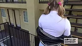 collared victoria gracen teases raw ride with petite curves