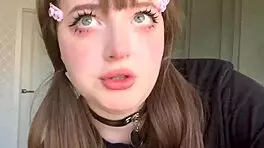 Cute brunette egirl tinder anal first time facetime closeup orgasm.