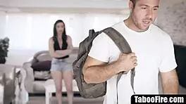 brunette babe pounds monster cock from jailbird hardcore