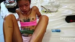 petite asian princess fights giant monster cock attacks nonstop!