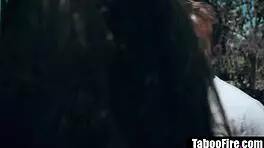 brunette babe pounds monster cock from jailbird hardcore