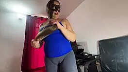 Mexican milf rips clothes for juicy wet pussy pounding ending in hot creampie climax