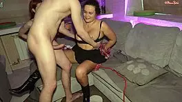 Stepmom bound tight for rough anal pounding and cum swap thrill