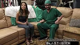 aria nicole spreads wide for ultrasound creampie in steamy pov close-up