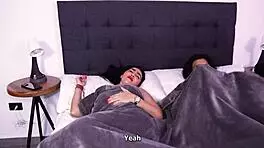 sharing hotel bed with huge-ass latina bombshell!