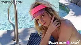 PETITE BLONDE MILF NAKED OUTDOOR POSE TEASE!