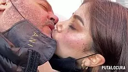 hot latina marina gold caught sucking cock outdoors pov wild