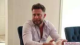 my busty wife caught the blowjob but i kept sucking her pussy