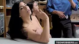 Lucky Guard Fucks Horny Shoplifters!