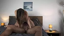 jesso q screams as romantic rough pounding creams her tight pussy on muscular hard cock