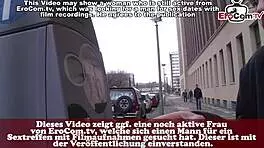 old german grandpa picks up blonde for street fuck!