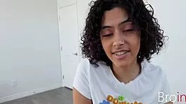 petite black teen learns hardcore pov fucking from pro