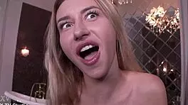 slim katrin gapes narrow ass on monster cock anal orgasm 😈💦