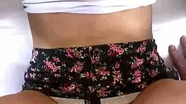 My tight petite tits bounce hard in creampie pounding