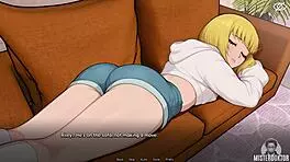 Bunkered Deep with Cute Femboy's Petite Cock and Tits