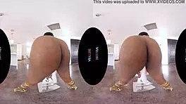 Hey amari, how's that vr game feel with toys riding your shaved pussy hard?