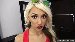 blonde buddy sneaks hardcore blowjob to pals in hidden spot