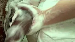 Naughty shower babe stretched by massive black cock