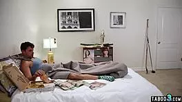 busty brunette teen cassidy klein instructs shy guy on hardcore pussy fucking and blowjob