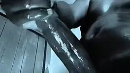 monster bbc breeds her rough with huge cum oiled pov 💦🍆