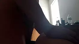 shaved head college girl takes it deep in morning session