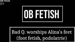 beautiful brazilian goth princess feet worshipped 😍 naked striptease heels