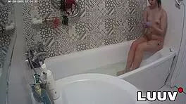 Luuv Elika Shaves Legs Intensely in Bathroom Reality Show