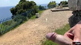 Girl can you help flash and jerk my cock to cum outdoors?