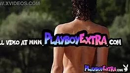 Sweaty Gena Miller Strips Tiny Bikini Outdoors