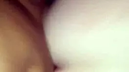 Black cock pounds tight white pussy from behind she loves it doggy