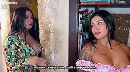 mariana martix and silvana lee pound huge cocks with their big tits and curvy asses