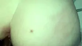 Black cock pounds tight white pussy from behind she loves it doggy