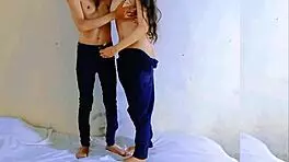 indian college babe loses virginity to boyfriend romantic fuck