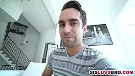 Suggestive Skinny Teen Deepthroats Pervy Spy in Secret